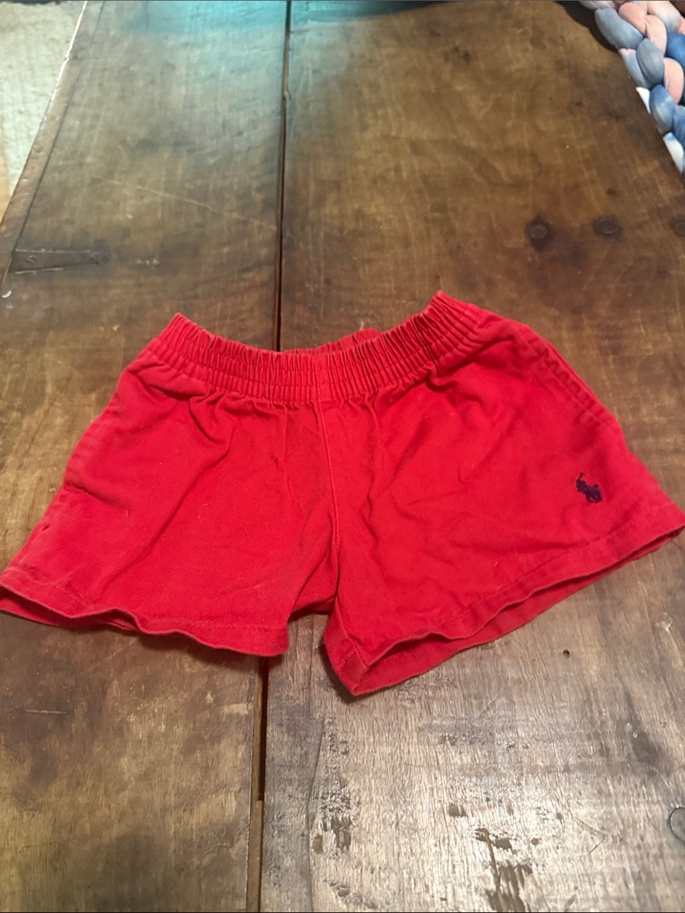 Polo by Ralph Lauren Red Elastic-Waist Kids Shorts